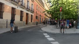 Carga Policial en la manifestación de los negacionistas en contra de la existencia coronavirus y el uso de la mascarilla