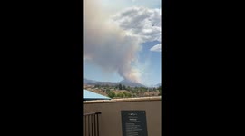 Highland brush fire in California