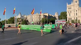 Teachers demands a safe return to classrooms in Madrid on 5th September, 2020.