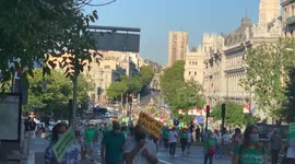 Teachers demands a safe return to classrooms in Madrid on 5th September, 2020.