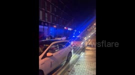 Newsflare Edit - Short clip shows aftermath of Birmingham stabbings
