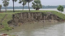 River erosion due to natural disasters (Pirojpur Bangladesh)