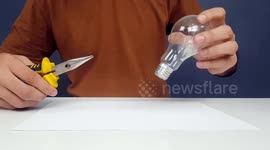 Light-bulb moment: Guy figures out how to recycle bulbs into coffee maker