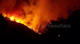 US: El Dorado Fire Breaks Out In Yucaipa, San Bernardino, CA