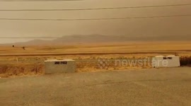 US: Creek Fire Smoke Fill Skies Of Central California