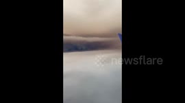 US: Aerial Footage Of Creek Fire’s Massive Smoke