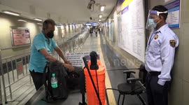 Delhi's metro services resume after six months with social distancing regulations