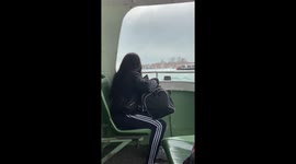 Riding a boat in Italy beautiful blue waters