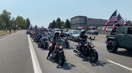 Bikers for Trump Out in Full Force for the Oregon for Trump road rally