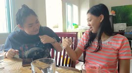 Two Thai kids in handcuffs wonder which one their mum would bail out of prison. The answer from mum is not what they expected.