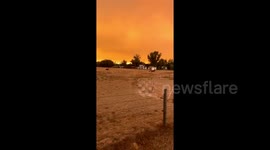 US: Orange Veil Of Smoky Haze Hovers Over Colorado Due To Cameron Peak Fire 2