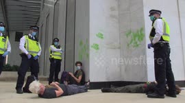 Extinction Rebellion activists arrested after vandalising Shell's London HQ