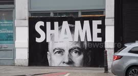Prince Andrew poster In Old Street, east London