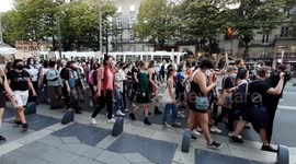 Hundreds march through Nantes for a feminist protest