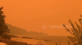 Oregon skies soaked in orange hues due to massive wildfires