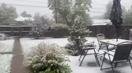 Denver hit with early snowfall after weekend of record-breaking heatwave