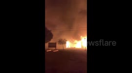 Numerous structures engulfed in flames as residents evacuate Glendower Fire in Oregon