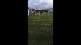 Adult Sack Race Goes Wrong!