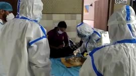 Hospital staff celebrate COVID-19 patient’s birthday in northern India