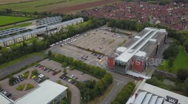 Startling aerial footage shows empty car parks at major offices as workers defy Government calls to return to their desks