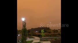 US: Hazy Orange Skies In Bay Area Due To Wildfires 2