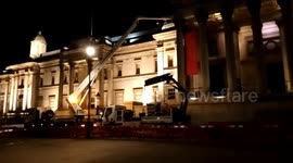 London's 'National Gallery' building receiving a much needed clean