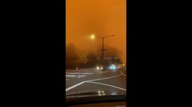 San Francisco wildfire smoke filled sky