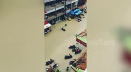 Heavy rain causes floods in Phuket, Thailand