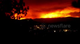Timelapse of Bear Fire burning in Northern California