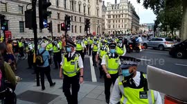 Over a hundred police shut down Extinction Rebellions peaceful final day of mass protests