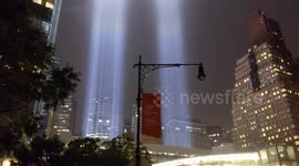 Tribute in Light shines in New York City to honour victims of 9/11 attacks