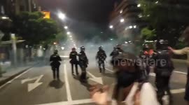 Colombian police clash with protesters for second night over police custody death