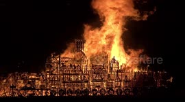 London burnt out its replica of the city of 1666
