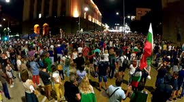 Anti-Government protest demanding resignation of prime minister Boyko Borissov and chief prosecutor Ivan Geshev