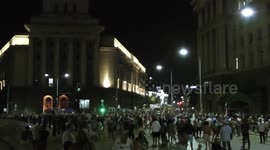 Protest in Sofia, Bulgaria