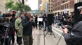 Protesters Rally Outside Courtroom Where Police That Murdered George Floyd Are Attempting to Have Charges Dismissed