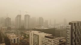 US: Smoky Air From Wildfires Blankets Seattle, Washington