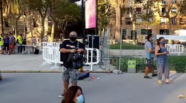 Catalonia National Day in Barcelona city