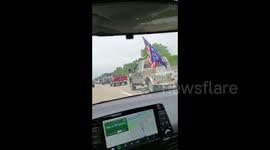 Hundreds turn out for Trump Parade in Cincinnati, Ohio