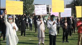 Protest in Kashmir against Charlie Hebdo's cartoons
