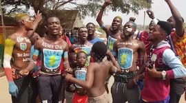 Incredible videos show a tiny town in Africa - where everyone supports ASTON VILLA
