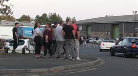 Car enthusiasts and boy racers meet up in Nottinghamshire, UK  one day before new rule of 6 comes into affect