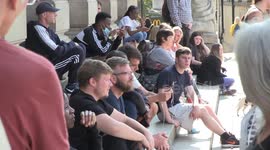 Dozens defy new 'rule of six' at anti-lockdown protest in Nottingham, UK