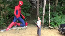 Businessman donates four-metre tall Spider-Man statue to Buddhist temple