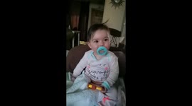 Adorable video of baby FART and then she laughs about it