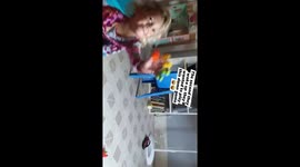 Toddler girls singing