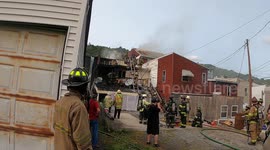 3rd Alarm Rowhome fire, 420 Centre Street, Ashland, Pa