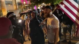 BLM clash with pro-Trump resident in Lancaster, Pennsylvania