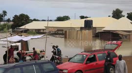 Flooding in river Niger leaves thousands of homes flooded in central Nigeria