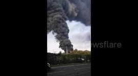 UK: Massive Fire Breaks Out At Industrial Estate In Ashford, Kent